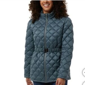 NWT 32 Degrees Ladies' Belted Diamond Quilt Jacket
